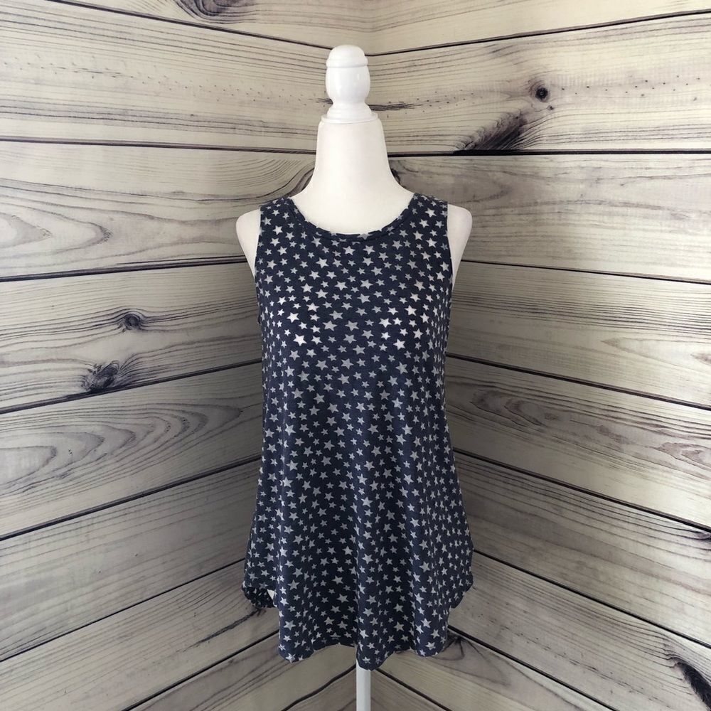 Old Navy Blue & White Star Tank XS